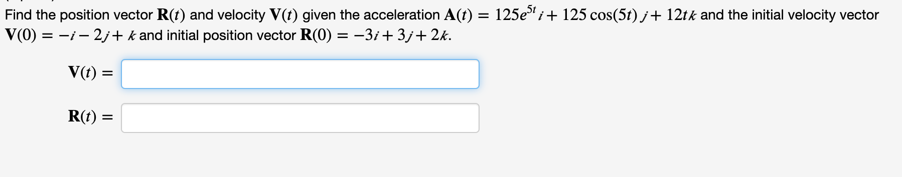 R'(t) = (2) Find R" (t) = (3) Find the curvature K
