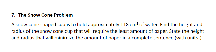 cost in a complete sentence [with units!]l. 4. Another Box Problem A