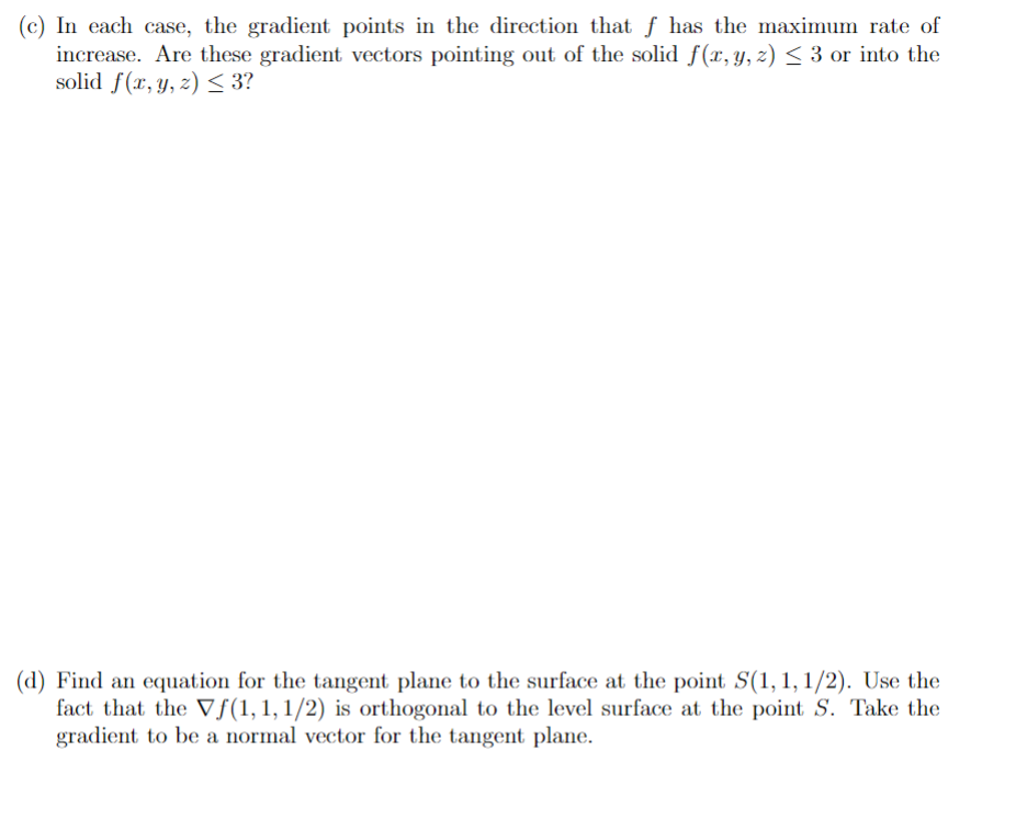 f(r, y, z) = 3. What kind of surface is this? (Elliptic