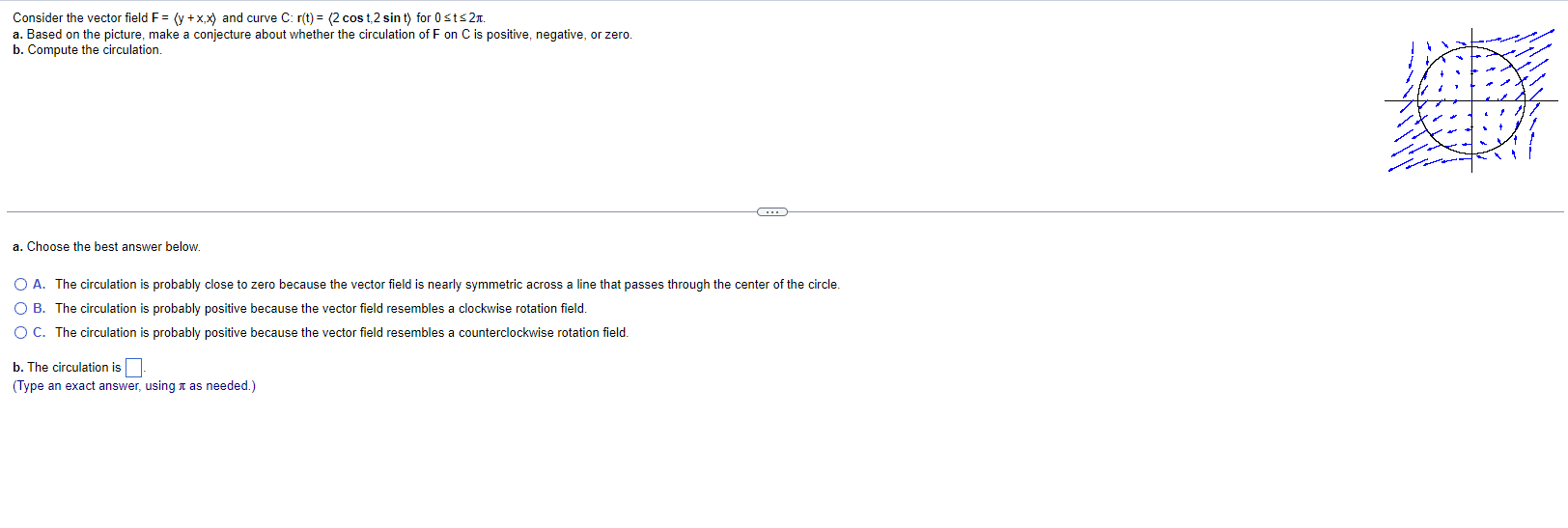 the integral. 2x $ F . dr = [ ( d 0
