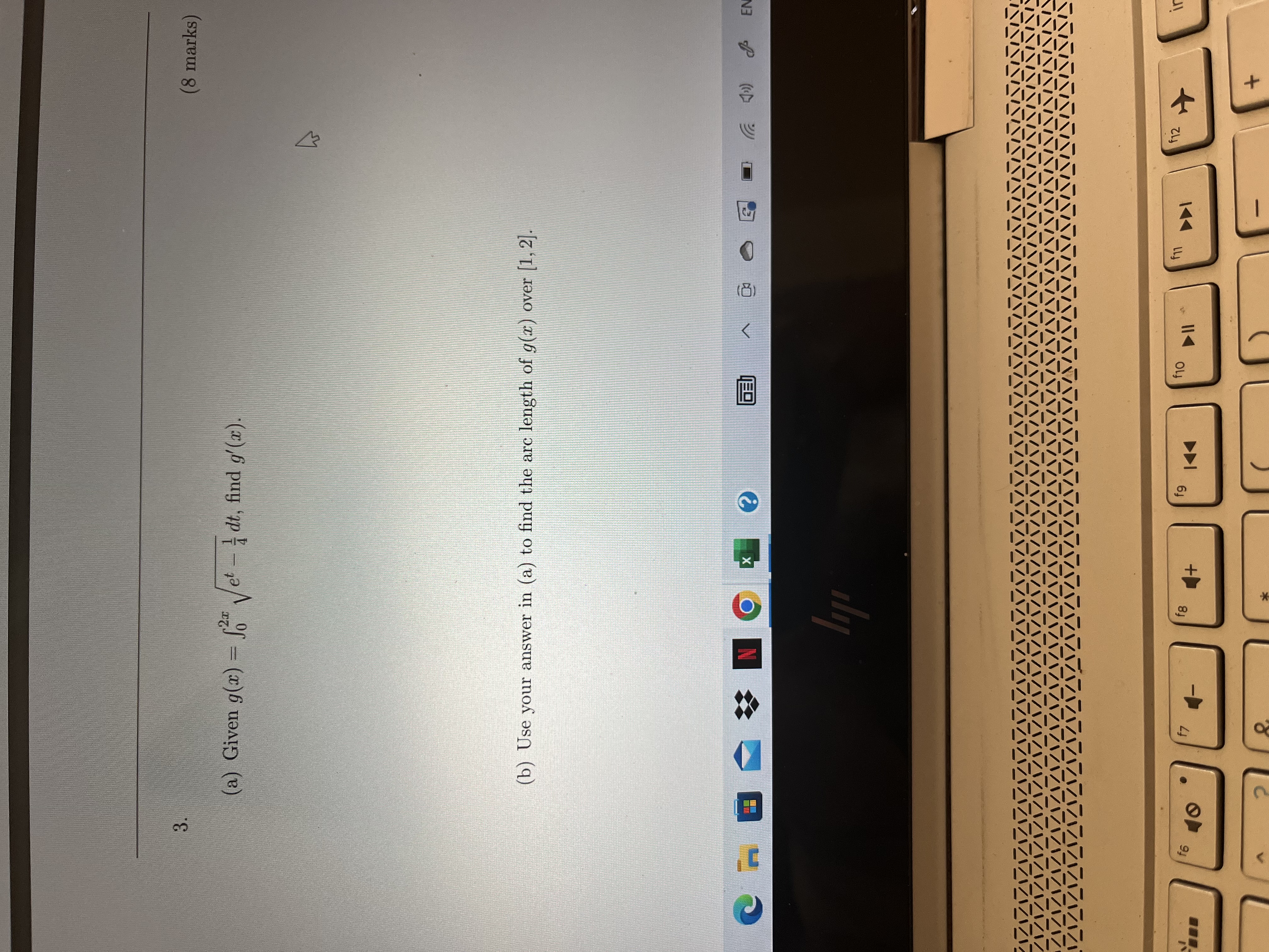 dt, find g' (z). (b) Use your answer in (a) to find