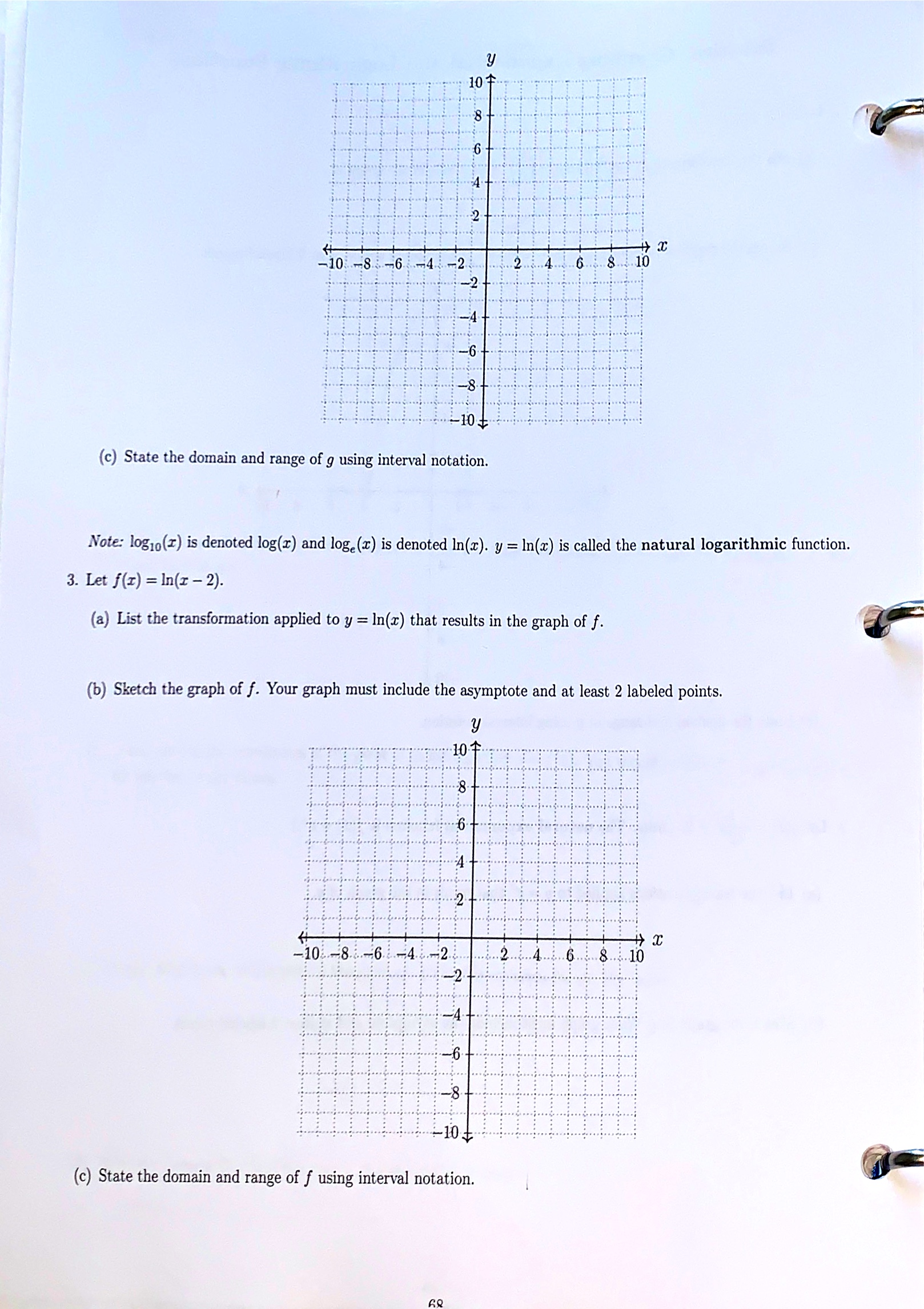(3 + 1). (b) Use a property of logarithms to rewrite the
