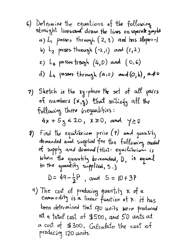your work in reasonable detail. Finish your calculations: when the results can
