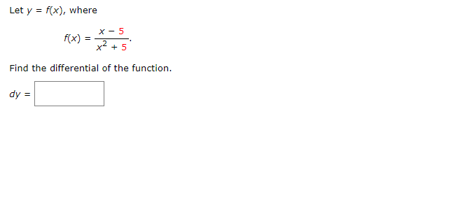  need help please see attached Let y = f(x), where x