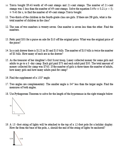 The difference of 9x and 8x is 17. 4. Pilar drove from