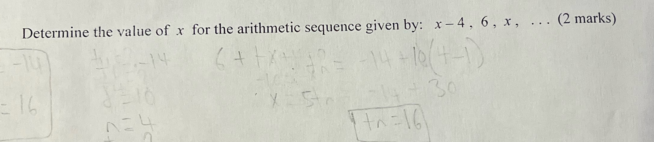  Step by step solution Determine the value of x for the