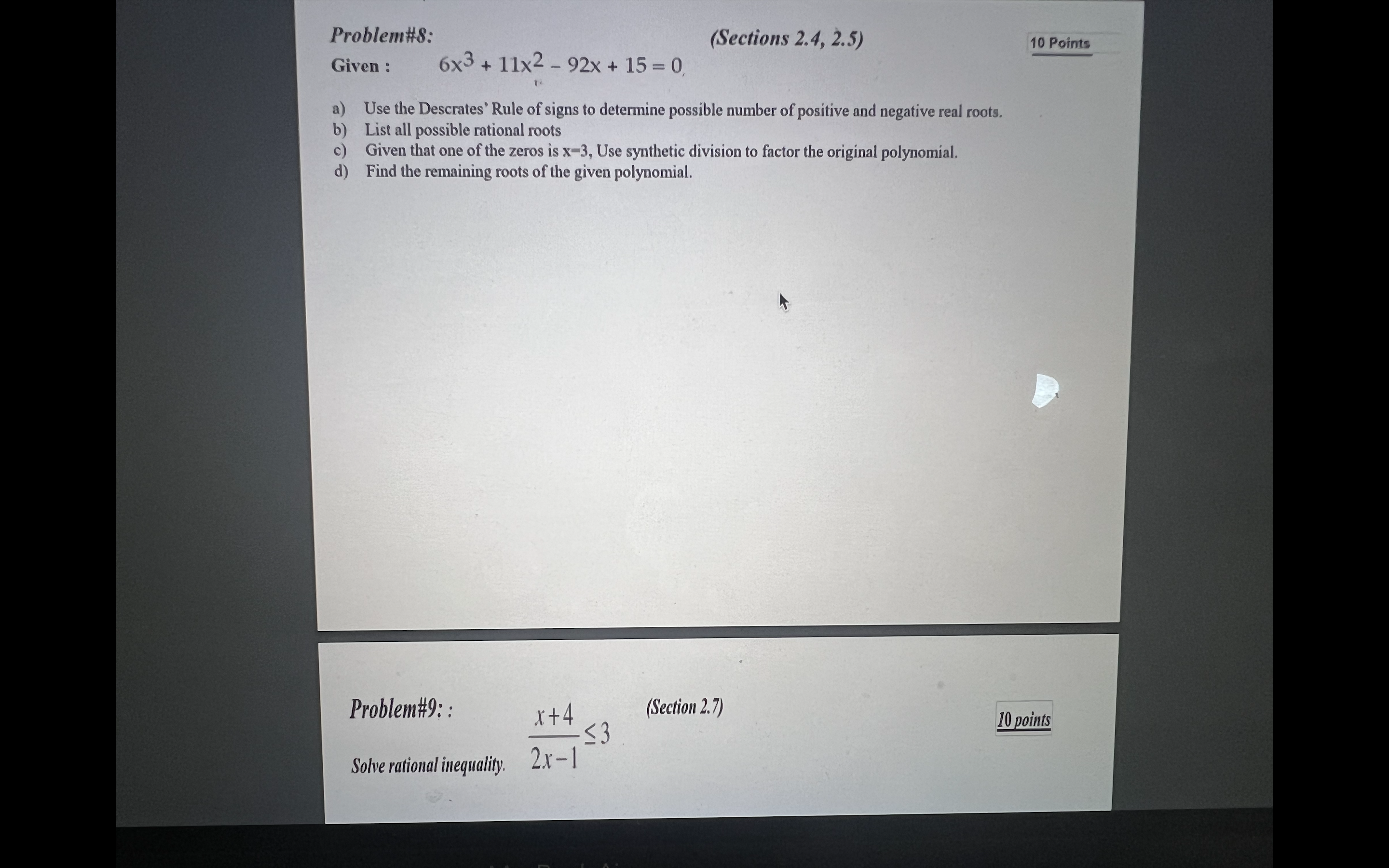 2 Us! the procedure below and show all work. Slap 6 (drawing