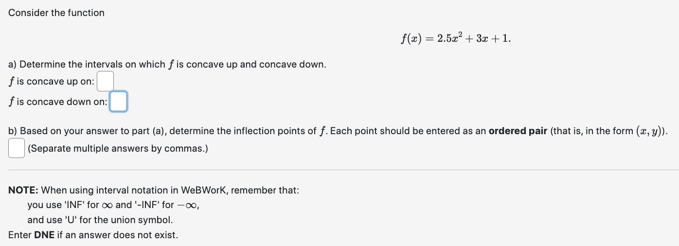 is, in the form (m,y]). | '(Separate multiple answers by commas.) NOTE: