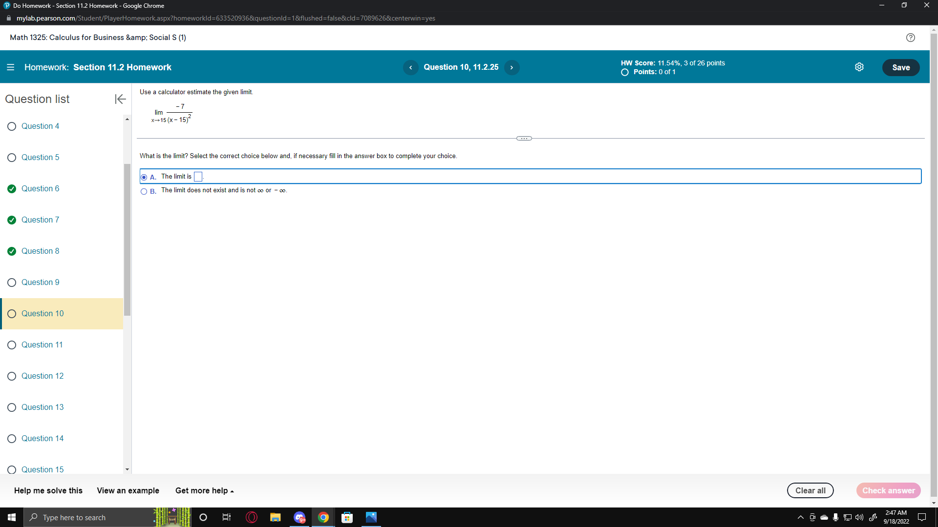 Save Question list K The graph of the function f is shown.