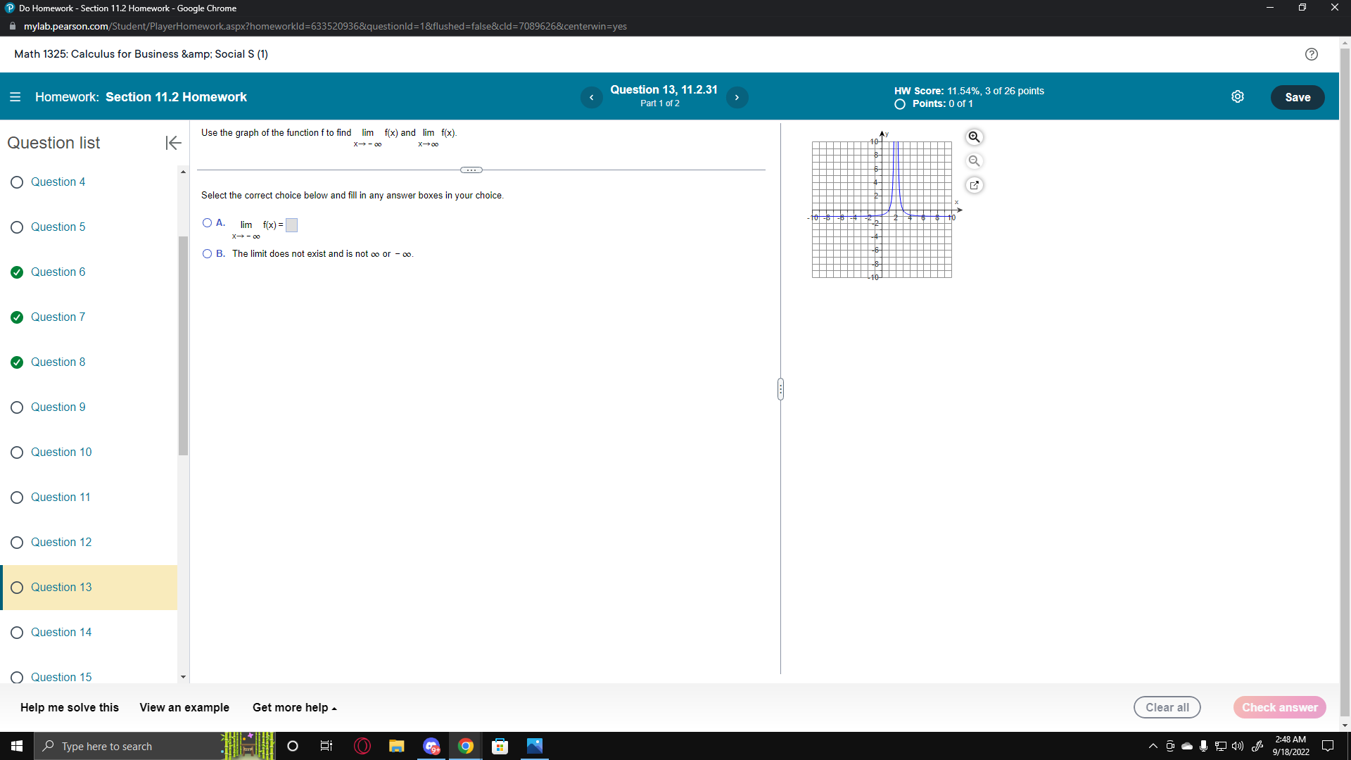 - 6- (Type an integer or a simplified fraction.) O Question 3