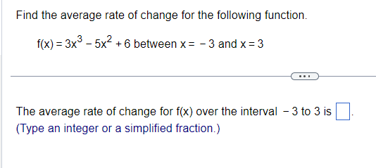 f ( x ) between x = - 3 and x =