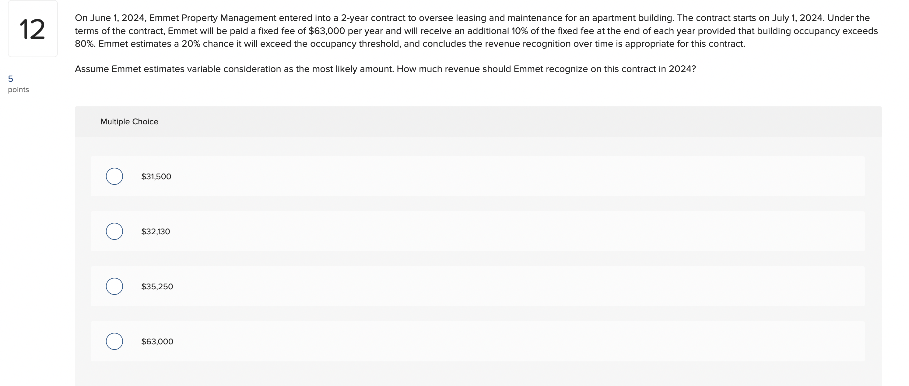 to oversee leasing and maintenance for an apartment building. The contract starts