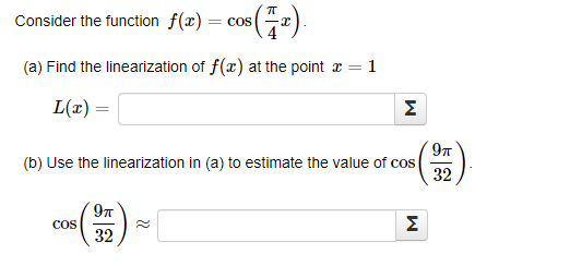 f(@ ) at the point = = 1 L(x) (b) Use the