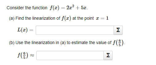 Use the linearization in (a) to estimate the value of cos 32