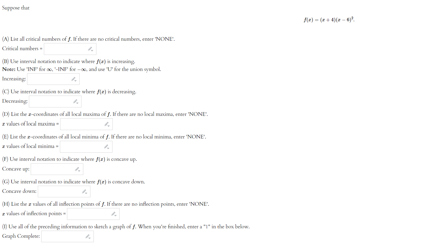 notation, including the union symbol when entering multiple intervals if necessary. a.