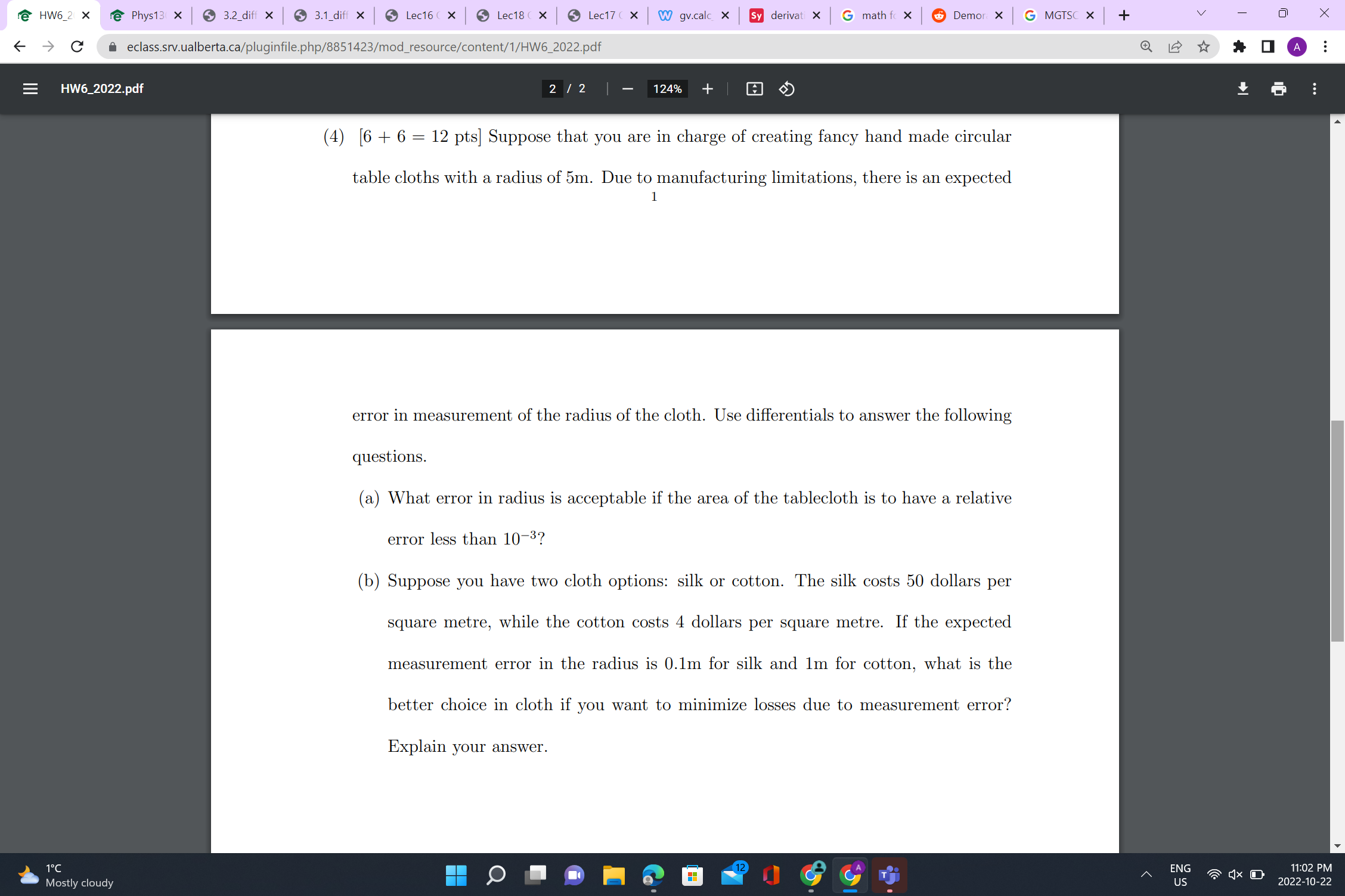 x Lec16( X| Lec18 ( X | Lec17 ( X W gv.calc