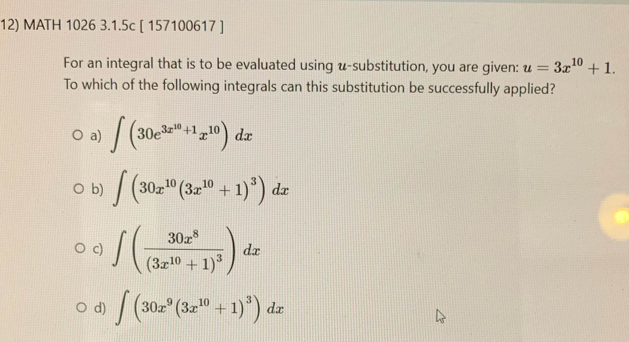 How do I solve this? 12) MATH 1026 3.1.5c [ 157100617