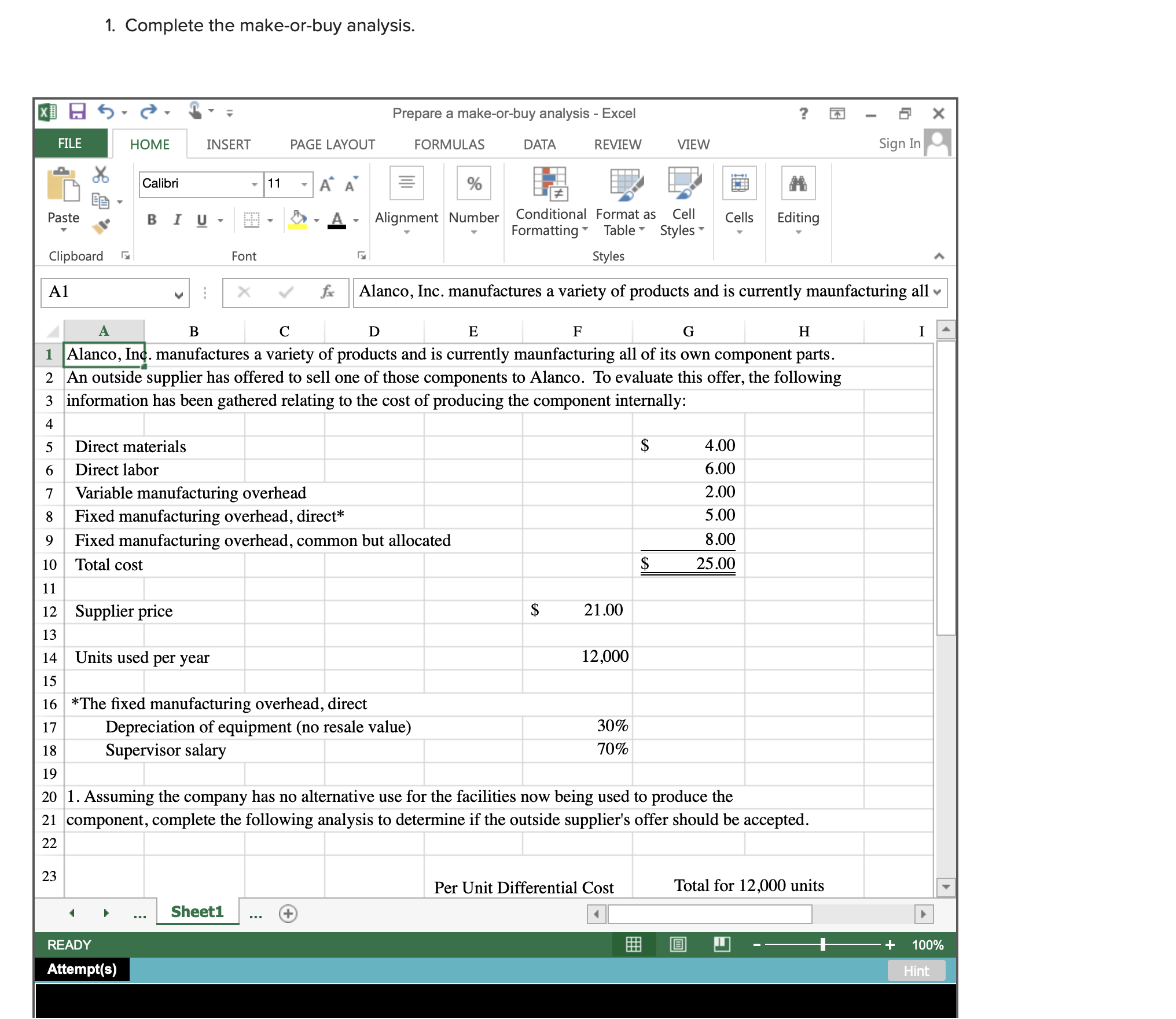Paste Clipboard HOME Calibri INSERT Font PAGE LAYOUT FORMULAS DATA 96 REVIEW