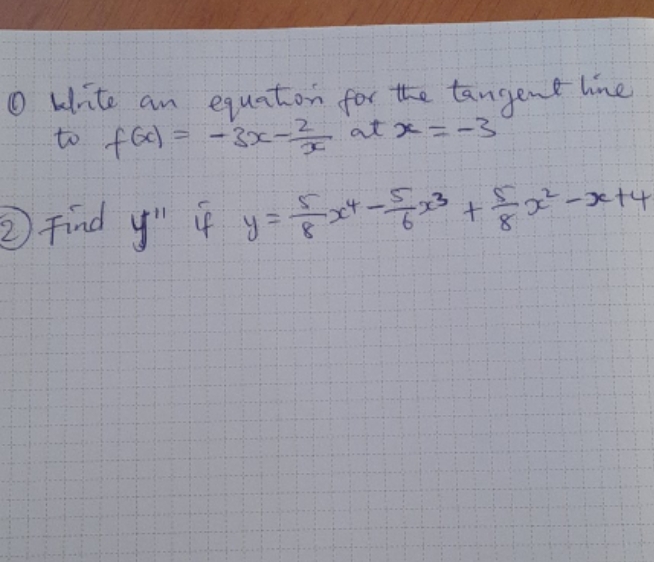 line to of GC) = - 320 -2 at x = -3