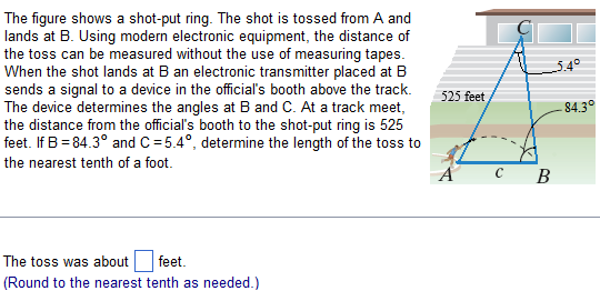 4 Precalculus The figure shows a shot-put ring. The shot is