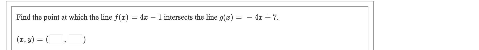 your variables match those in the question Given the set of information,