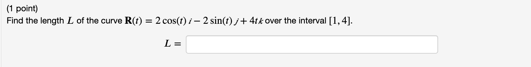 Let F = (3t + 1) / + sin(t) j+ 3th Find