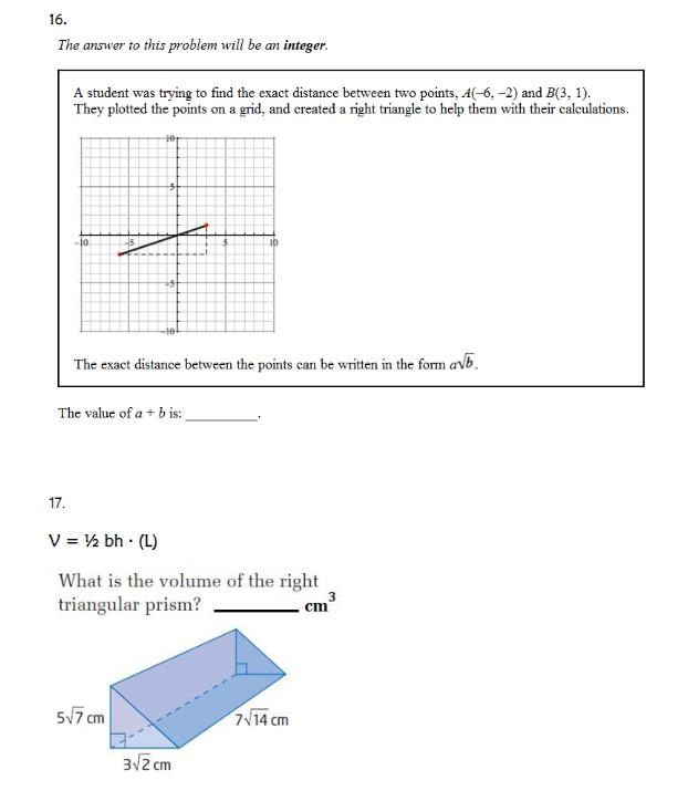 -2) and B(3, 1). They plotted the points on a grid, and