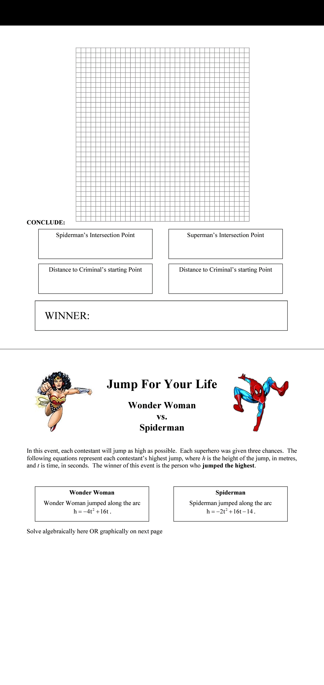 front of this package. You may use your notebook for reference, but