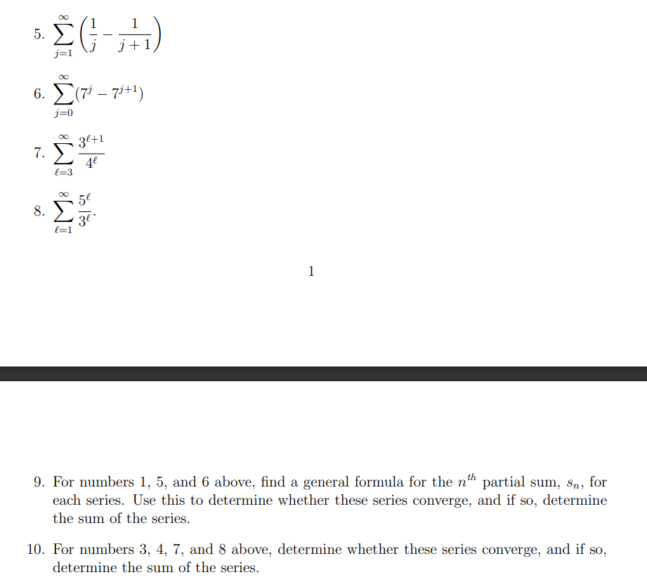 1, 5, and (i al'Jove, find a general formula. [or the 1er