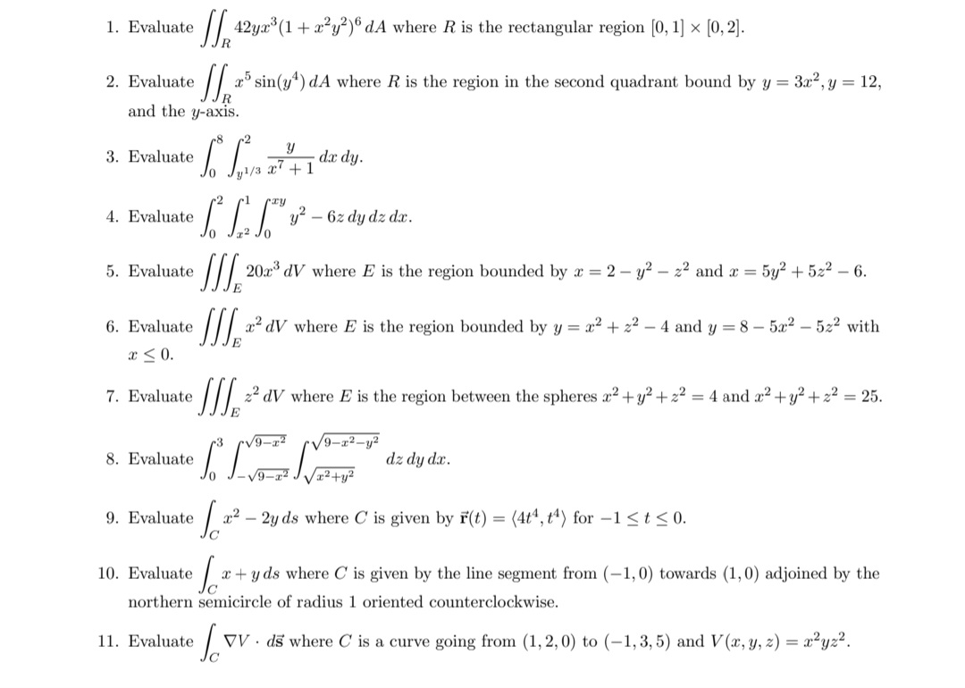 is the rectangular region [0,1] x [0. 2]. R Evaluate ff 3:5