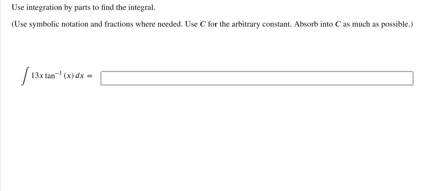  How do you solve this? Use integration by parts to find