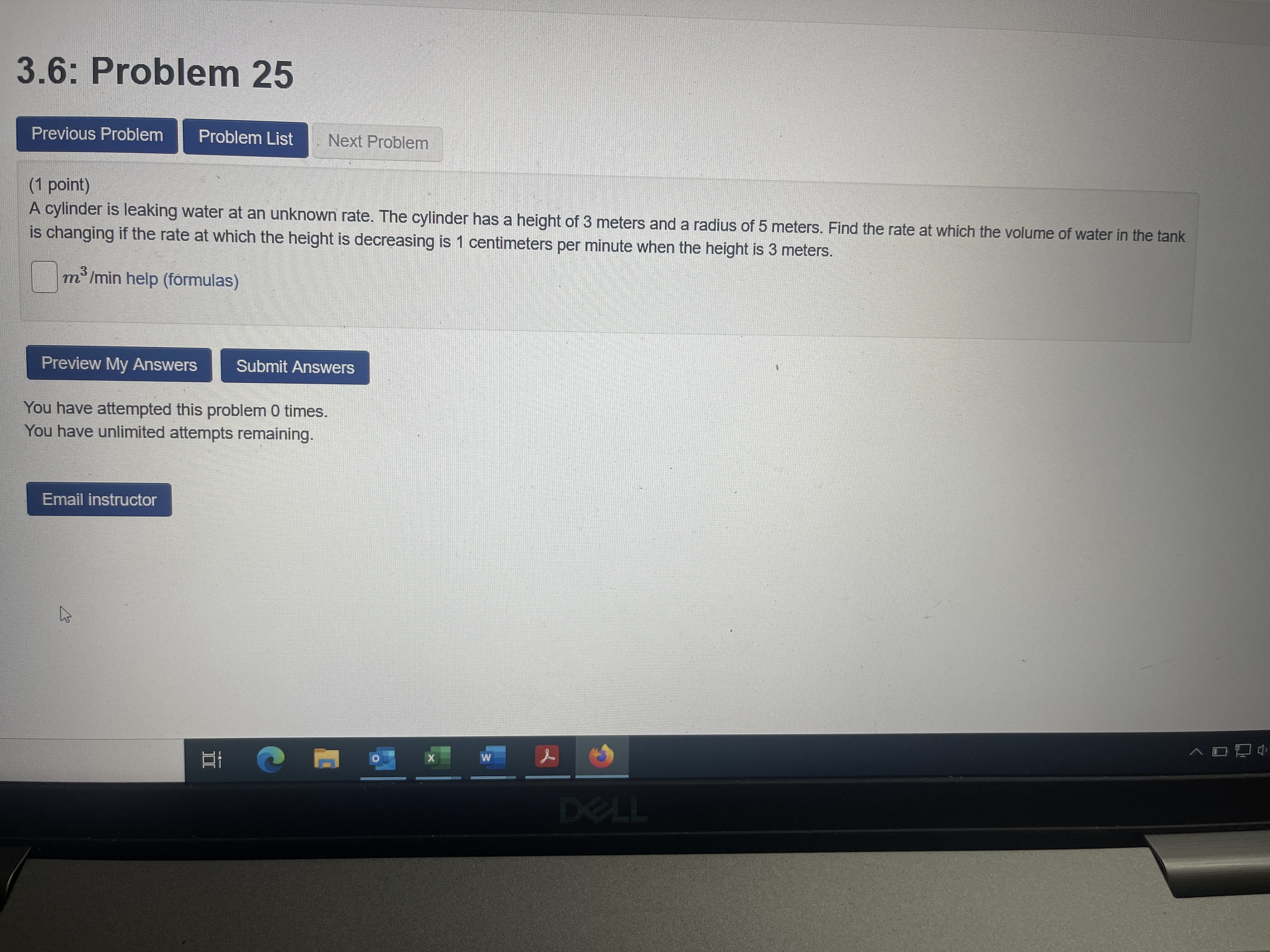  3.6: Problem 25 Previous Problem Problem List . Next Problem (1