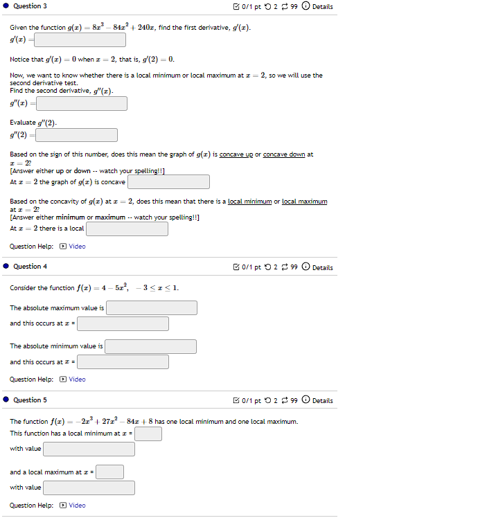 Plz give step. 2.7 .Question 3 6 0/1 pt O 2