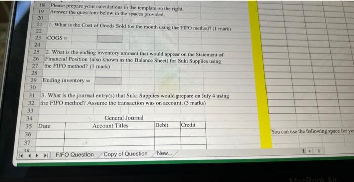 the right. Answer the questions below in the spaces provided. What is