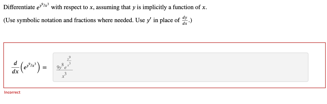 to x, assuming that y is implicitly a function of x. #31: