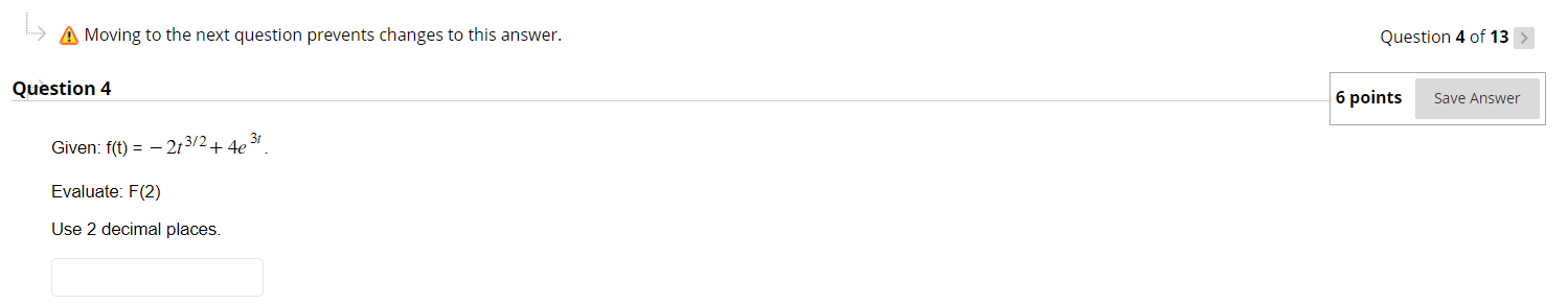 Question 4 of 13 > Question 4 6 points Save Answer Given: