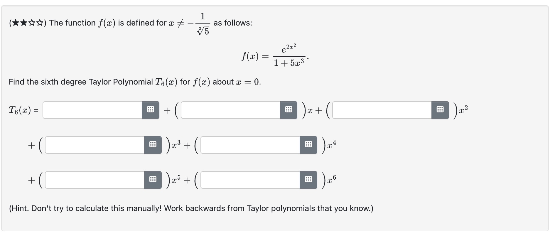  (* * *) The function f(x) is defined for x 1
