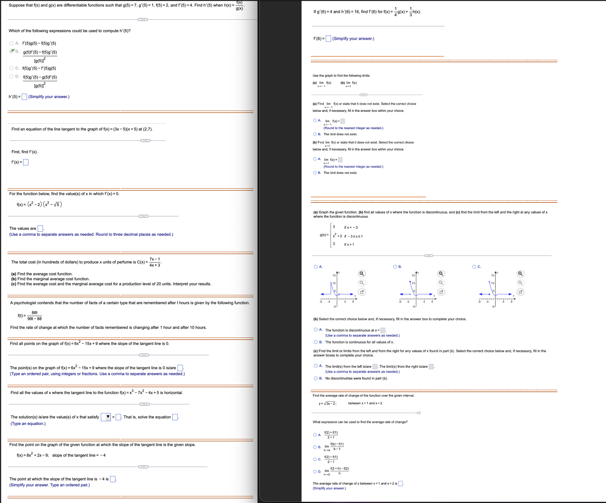 and use the results to find lim k(x). X- -2 -2.1 -2.01