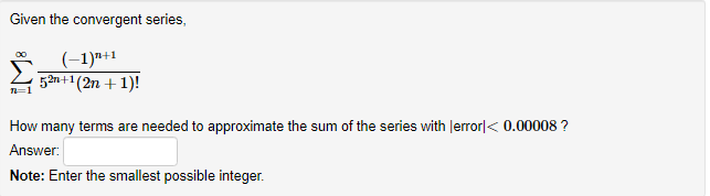 the series converges or diverges. (For limits, enter a number, "-infnity", "infinity",