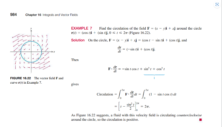Exercise 3. Read the subsection "Flux Across a Simple Closed Plane