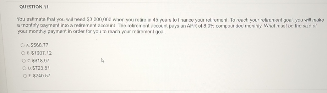 retire in 45 years to finance your retirement. To reach your retirement