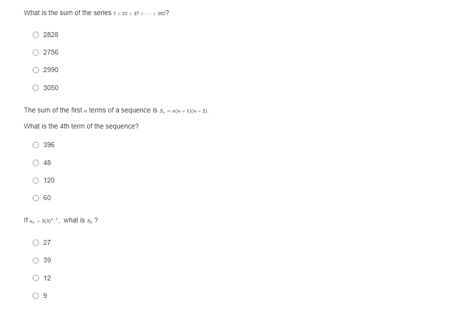 - 1), where a is the first term and @ is the