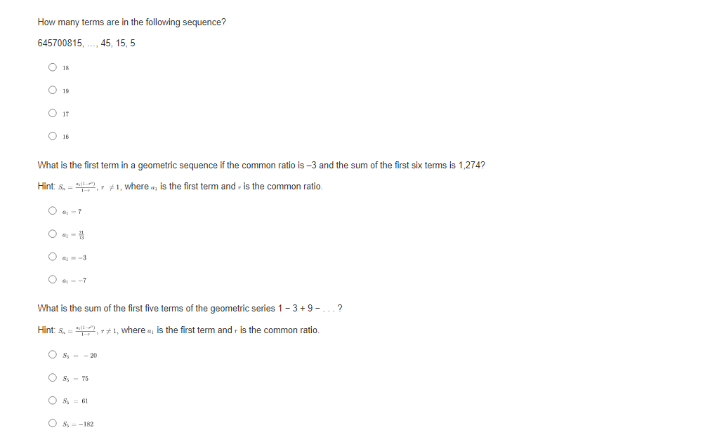 13 - 40, an = - 71 How many multiples of 3