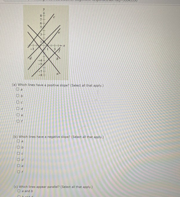d O b and f O c and e O c and