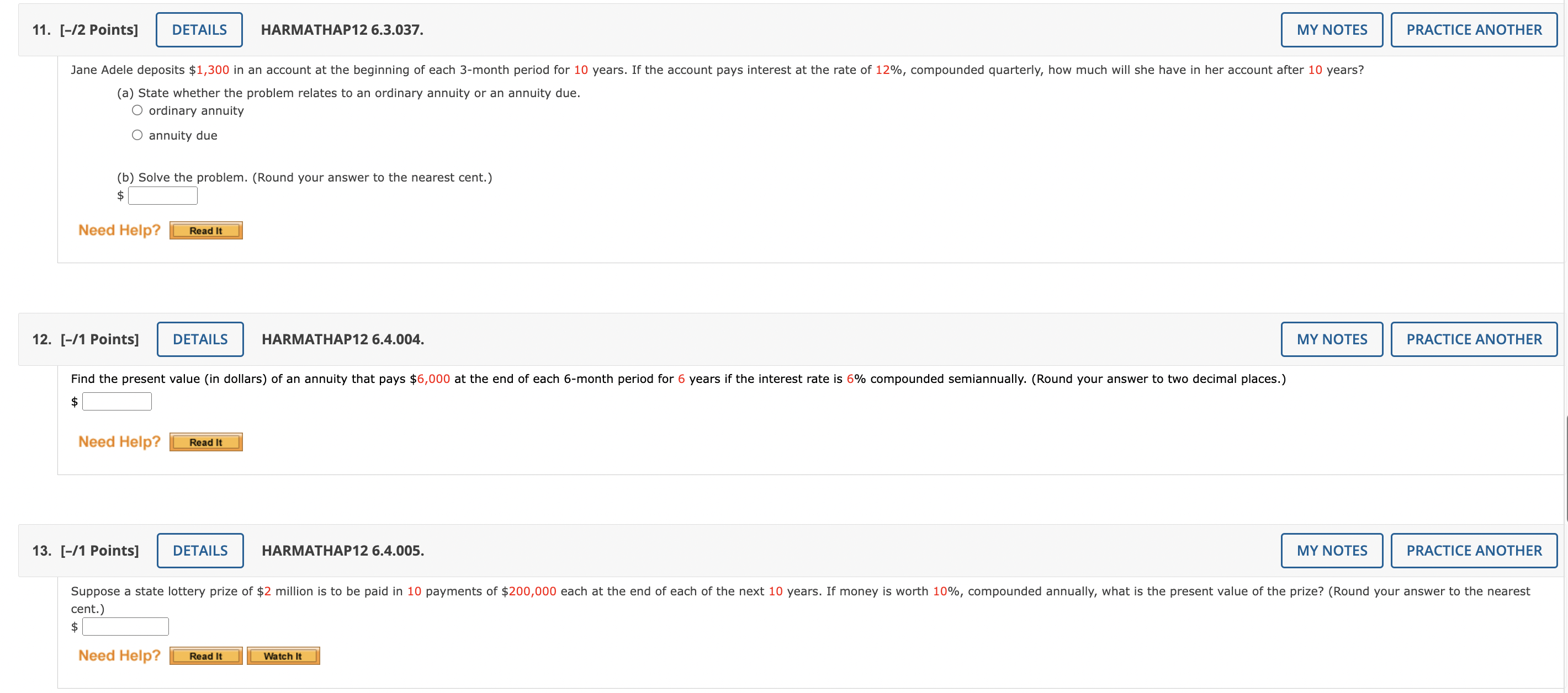 pays interest at the rate of 12%, compounded quarterly, how much will