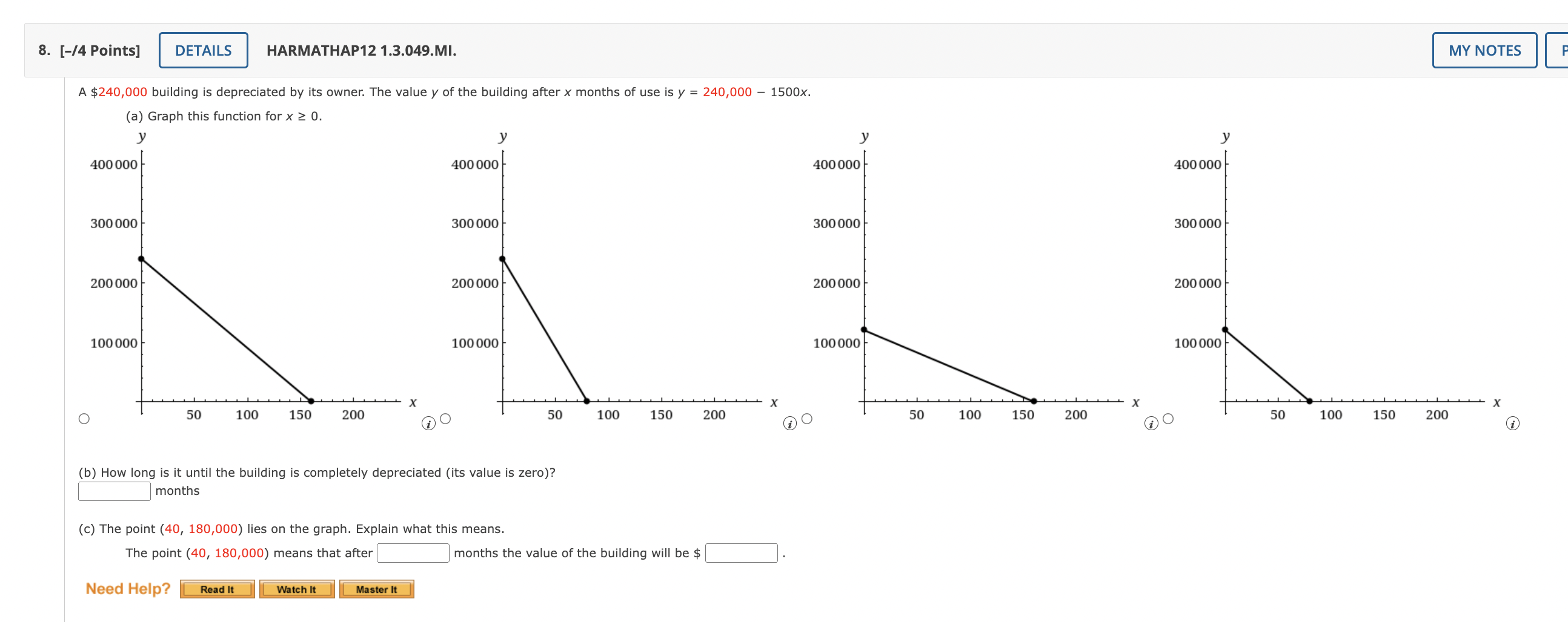 nearest cent.) e: Need Help? 17. [-11 Points] DETAILS HARMATHAP12 1.6.045. Find