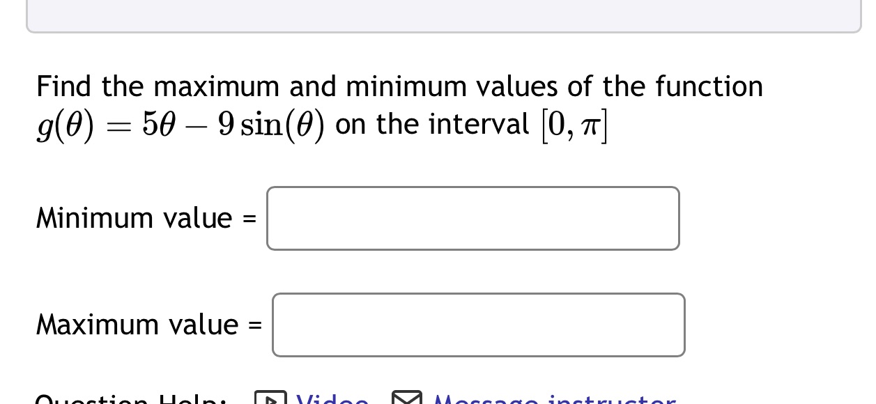  How do solve steps ? Find the maximum and minimum values