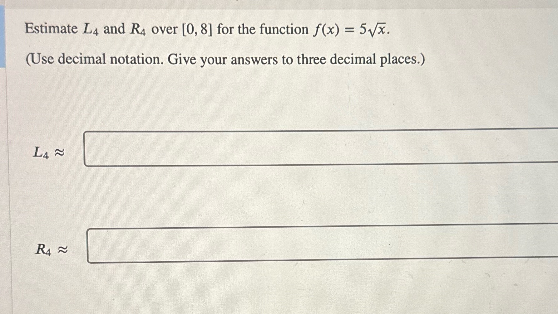 = 5Vx. (Use decimal notation. Give your answers to three decimal places.)