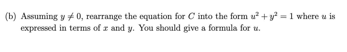 need to worry about the possibility of having a denominator equal to