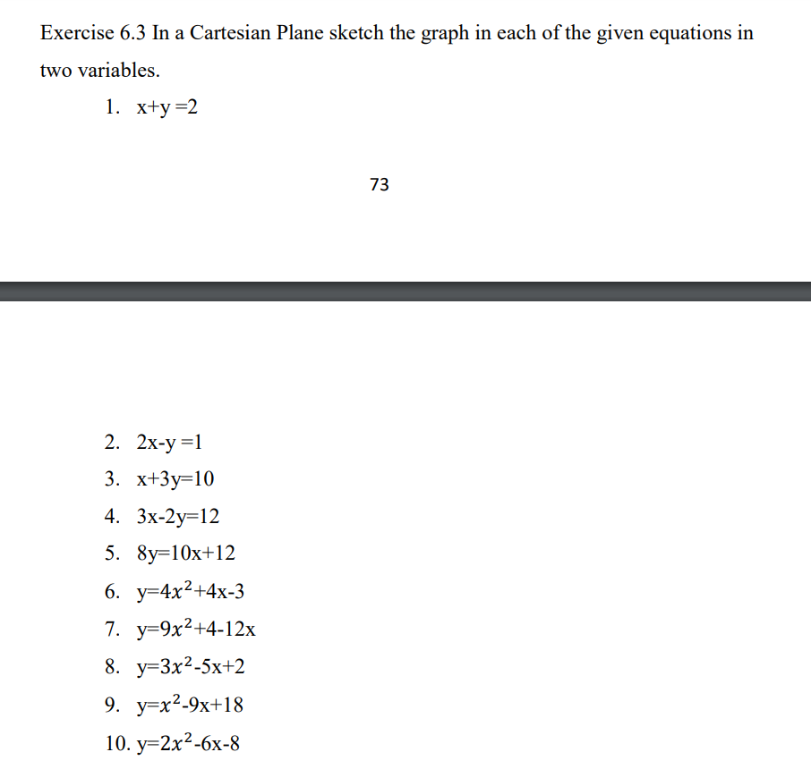 6x + 3 = 21 7. 28 = -7x 8. 18x +20